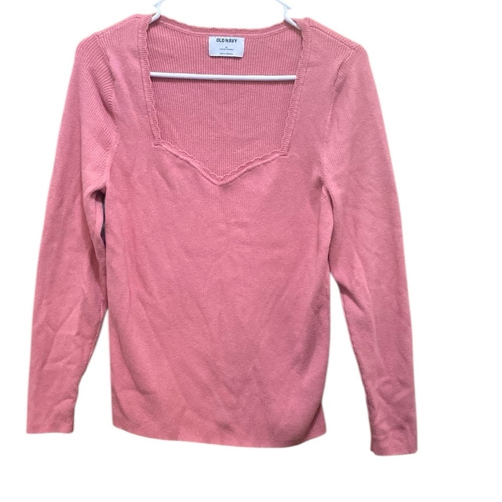 Old Navy Women's Pink Long Sleeve Top